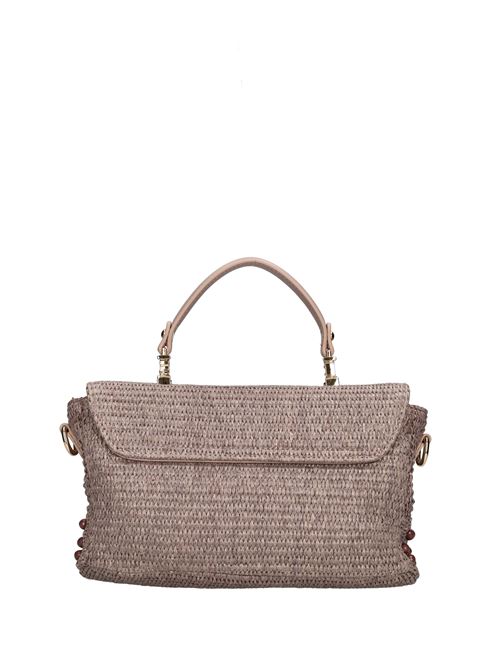 Borsa MALIBU in ecopelle e rafia LA CARRIE | 141M-GM-600-RAEROSA